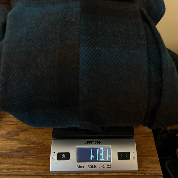 Neu Look Plaid Wool Blend Pea Coat Size 10 UK Size 38 EU Italian Fabric - Picture 14 of 15